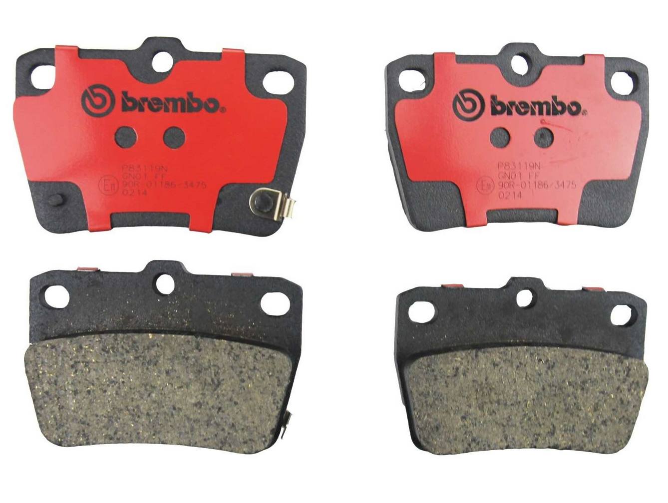 Toyota Disc Brake Pad Set - Rear (Ceramic) 0446642050 Brembo