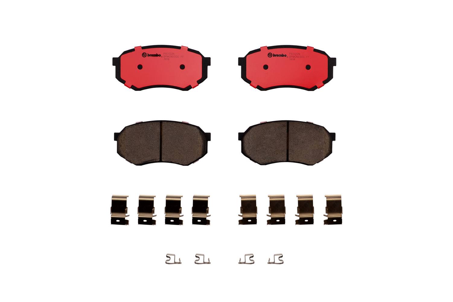 Toyota Disc Brake Pad Set - Front (Ceramic) 0446535070 Brembo