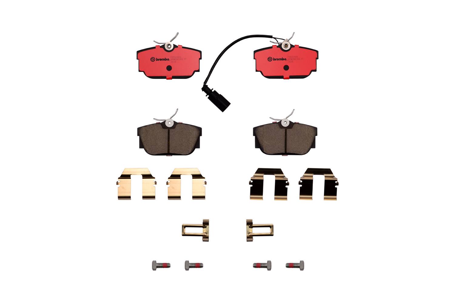 Volkswagen Disc Brake Pad Set - Rear (Ceramic) 7M3698451F Brembo