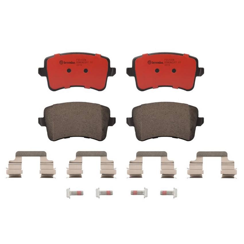 Audi Disc Brake Pad Set - Rear (Ceramic) 8K0698451G Brembo