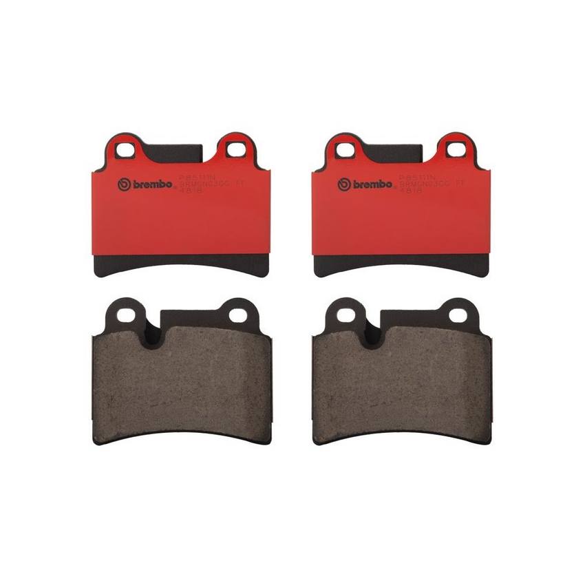 Volkswagen Disc Brake Pad Set - Rear (Ceramic) 7L6698451B Brembo