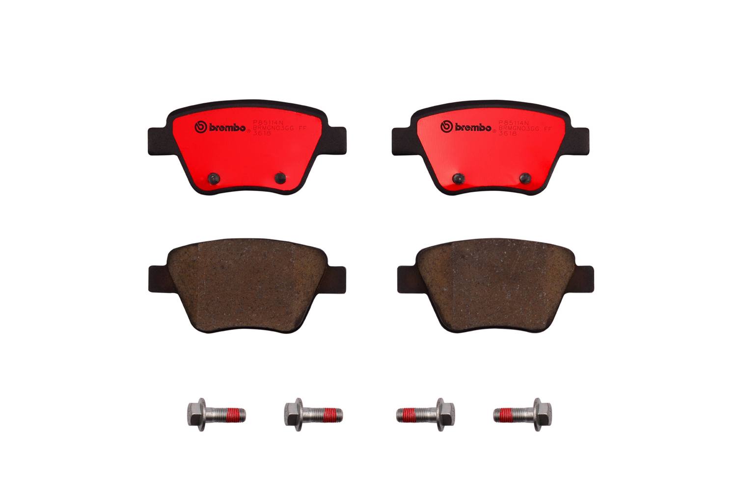 Audi Volkswagen Disc Brake Pad Set - Rear (Ceramic) 5K0698451D Brembo