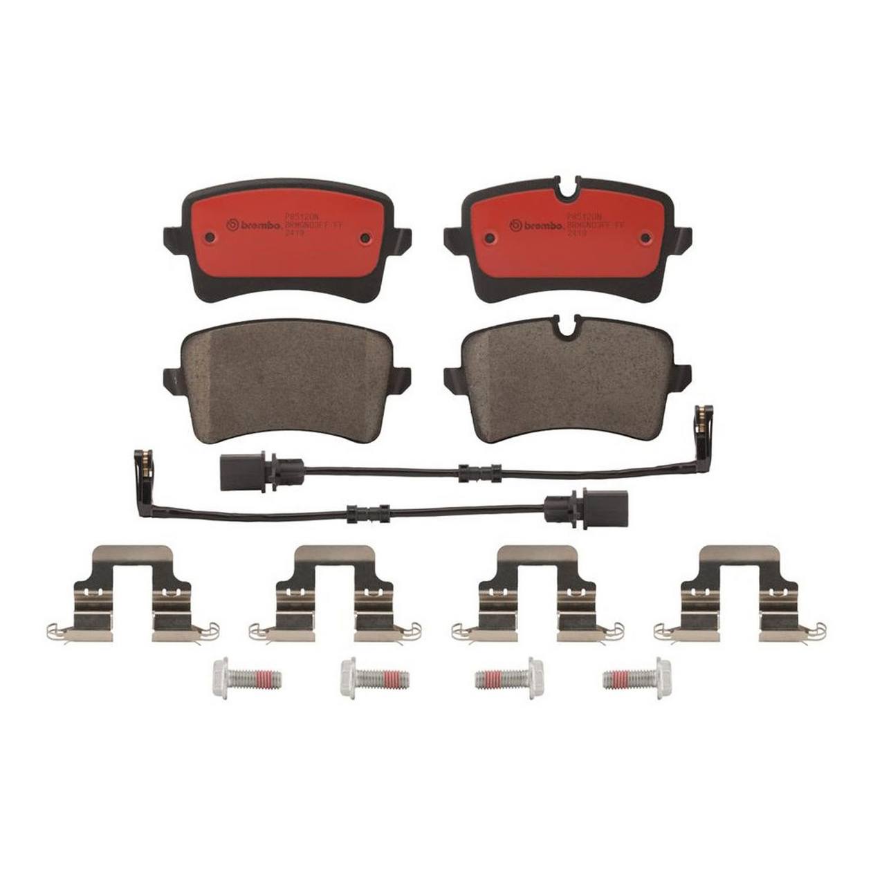 Audi Disc Brake Pad Set - Rear (Ceramic) 4H0698451M Brembo