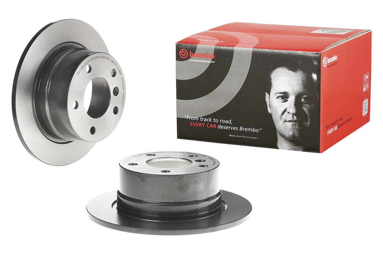 BMW Disc Brake Pad and Rotor Kit - Rear (272mm) (Ceramic) Brembo