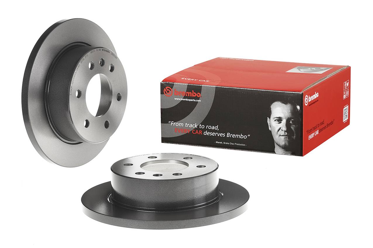 Mercedes Dodge Disc Brake Pad and Rotor Kit - Rear (298mm) (Low-Met) Brembo