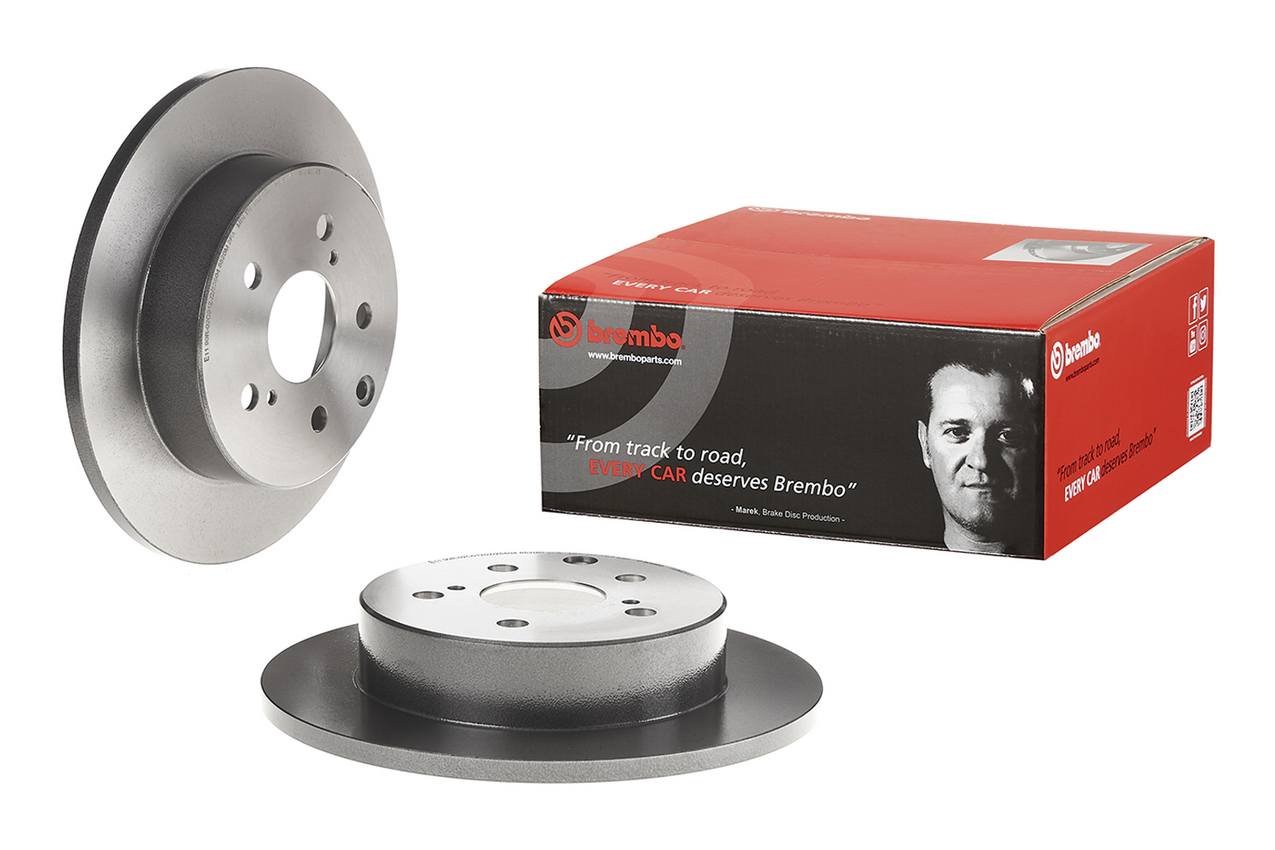 Toyota Lexus Disc Brake Pad and Rotor Kit - Rear (281mm) (Ceramic) Brembo