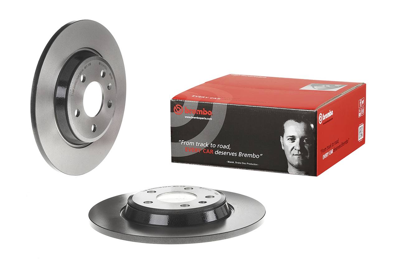 Audi Disc Brake Pad and Rotor Kit - Rear (300mm) (Low-Met) Brembo