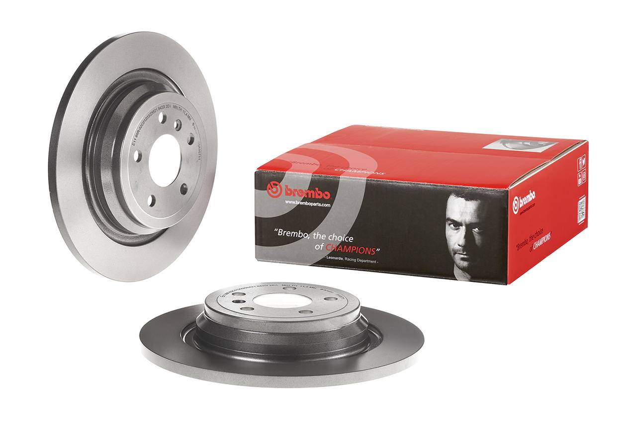 Mercedes Disc Brake Pad and Rotor Kit - Rear (325mm) (Low-Met) Brembo