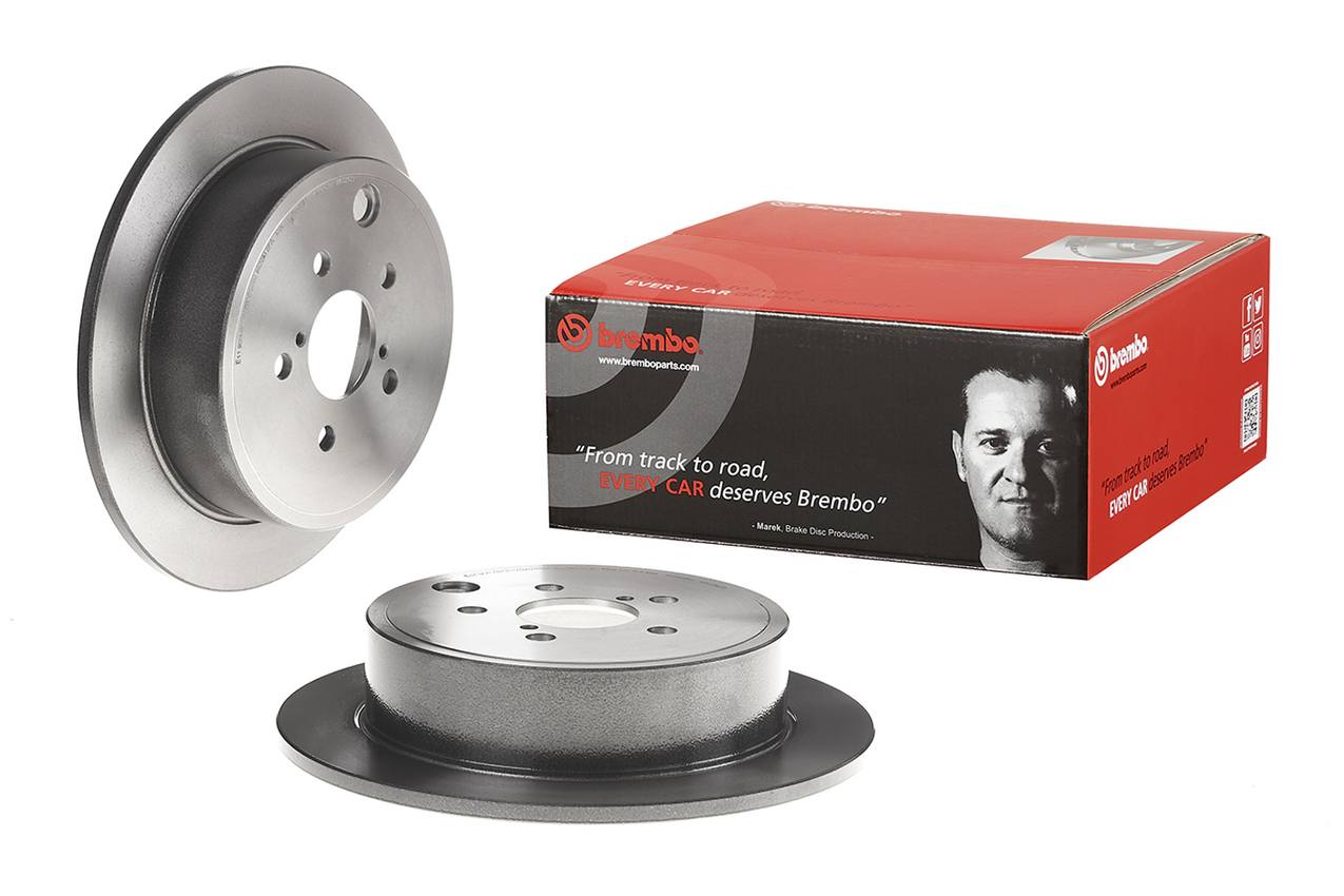 Subaru Disc Brake Pad and Rotor Kit - Rear (286mm) (Ceramic) Brembo