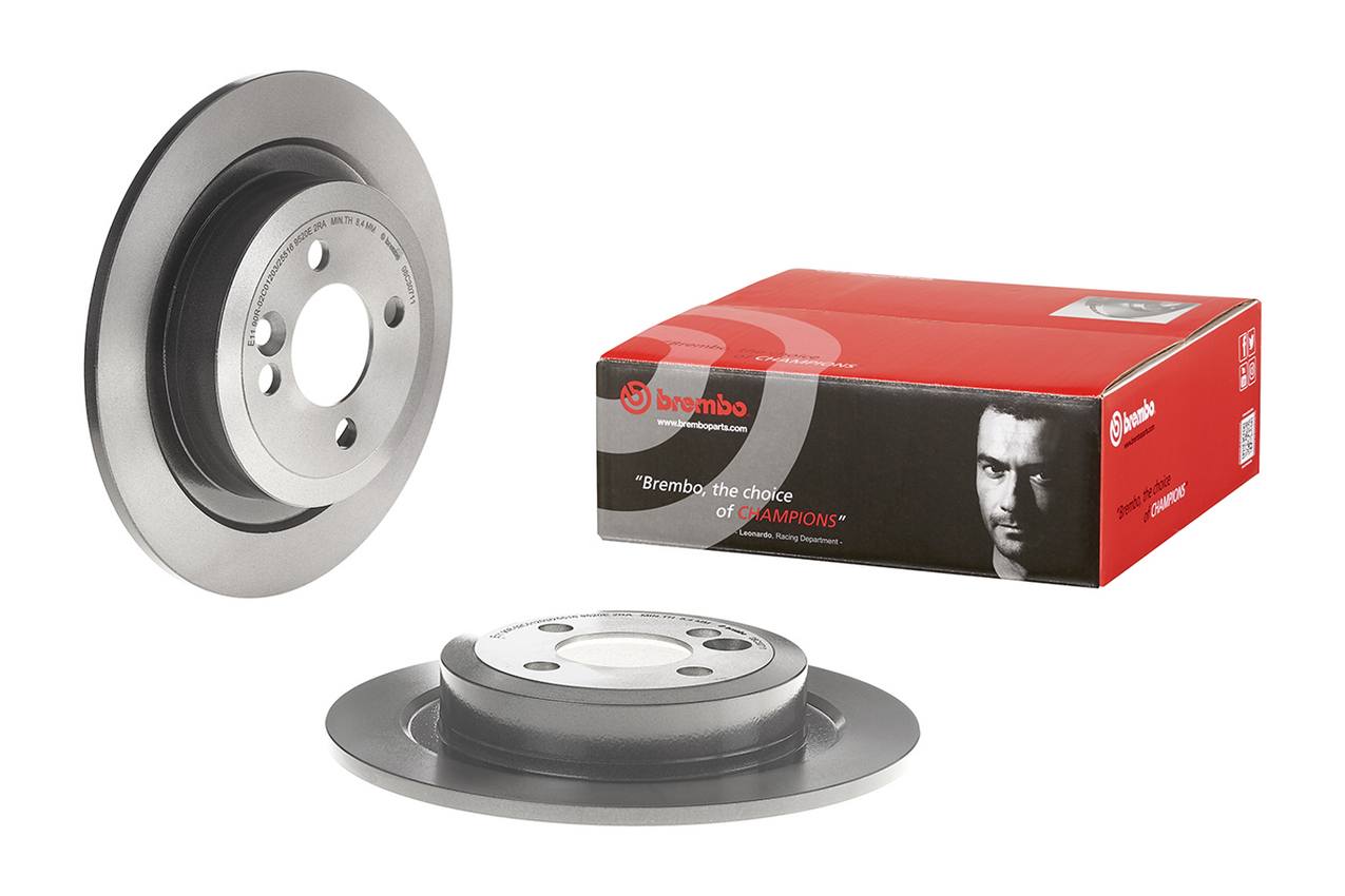 Mini Disc Brake Pad and Rotor Kit - Rear (280mm) (Low-Met) Brembo