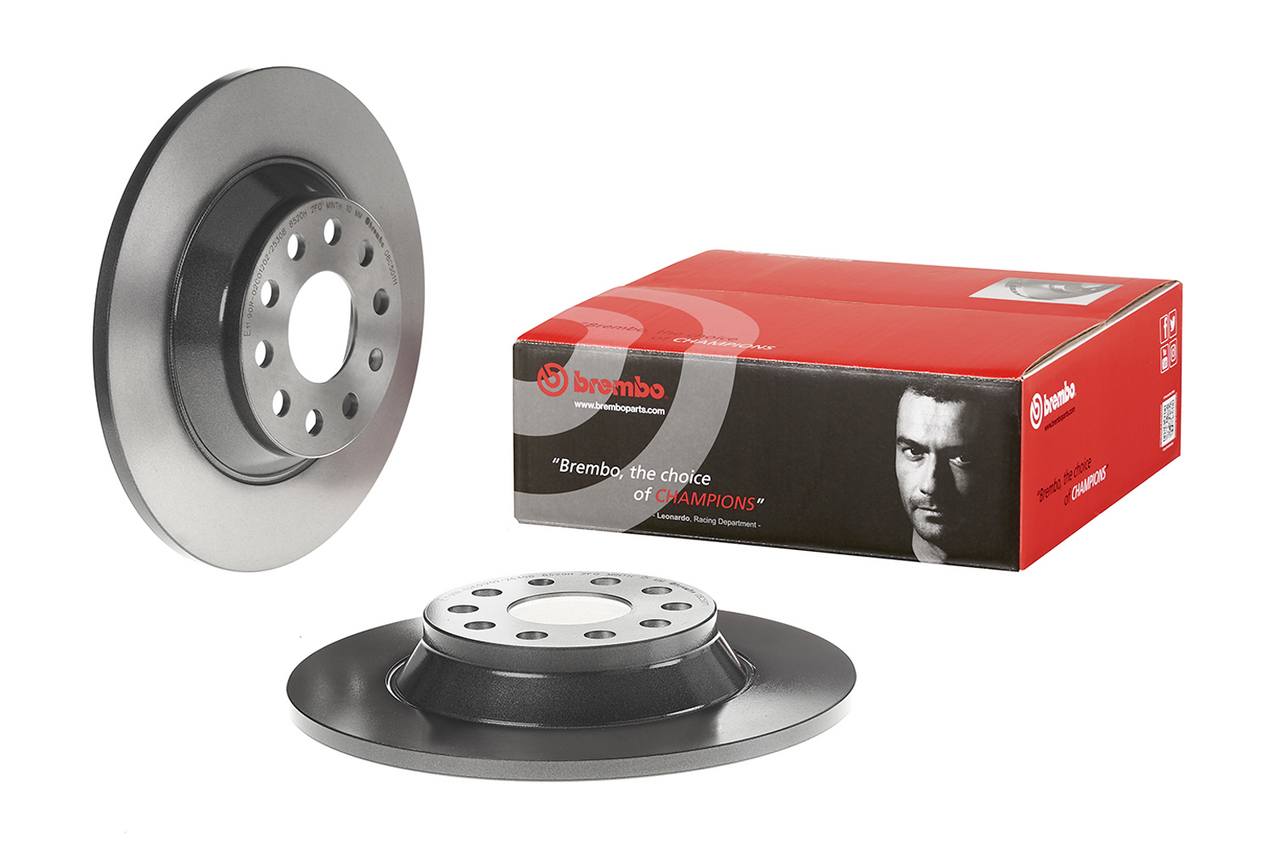 Audi Disc Brake Pad and Rotor Kit - Rear (300mm) (Ceramic) Brembo