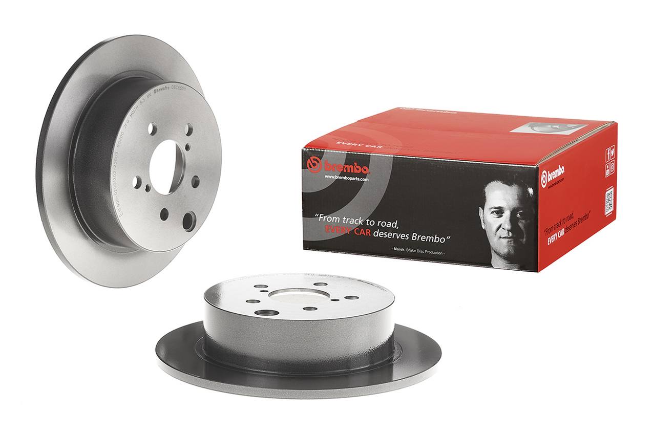 Subaru Disc Brake Pad and Rotor Kit - Rear (274mm) (Ceramic) Brembo