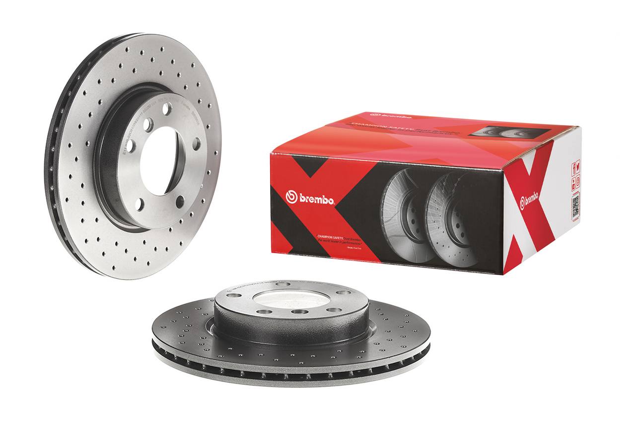 BMW Disc Brake Pad and Rotor Kit - Front (286mm) (Ceramic) (Xtra) Brembo