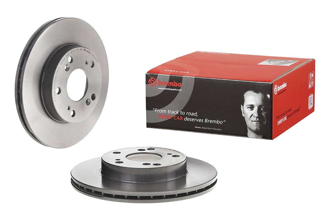 Honda Disc Brake Pad and Rotor Kit - Front (262mm) (Ceramic) Brembo