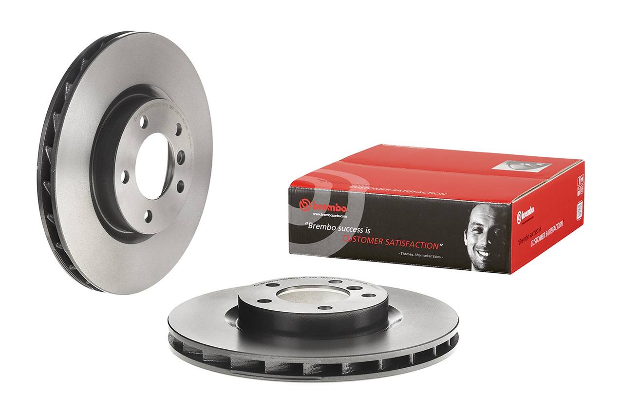 BMW Disc Brake Pad and Rotor Kit - Front (315mm) (Low-Met) Brembo