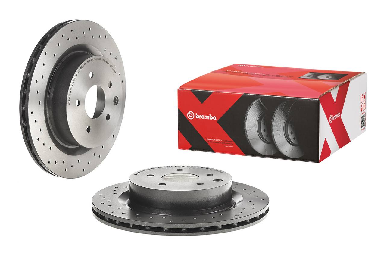 Nissan Disc Brake Pad and Rotor Kit - Rear (322mm) (Ceramic) (Xtra) Brembo