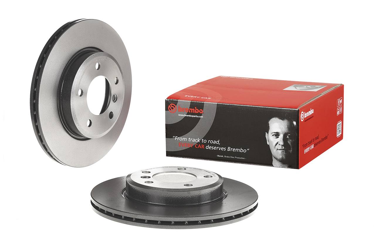 BMW Disc Brake Pad and Rotor Kit - Front (300mm) (Low-Met) Brembo