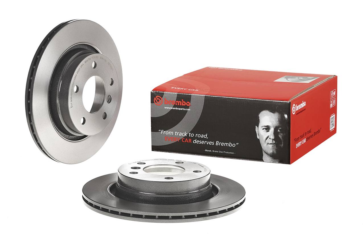 BMW Disc Brake Pad and Rotor Kit - Rear (294mm) (Ceramic) Brembo