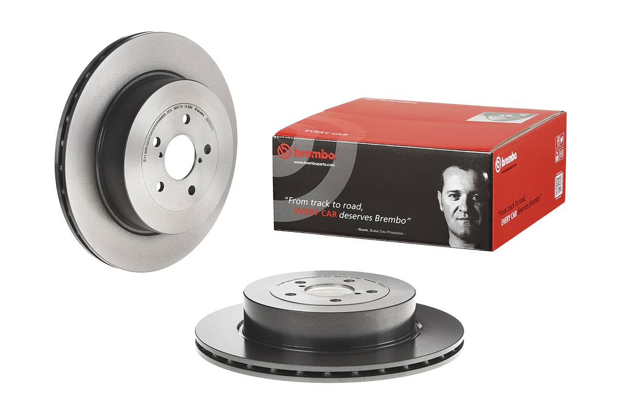 Subaru Disc Brake Pad and Rotor Kit - Rear (316mm) (Ceramic) Brembo