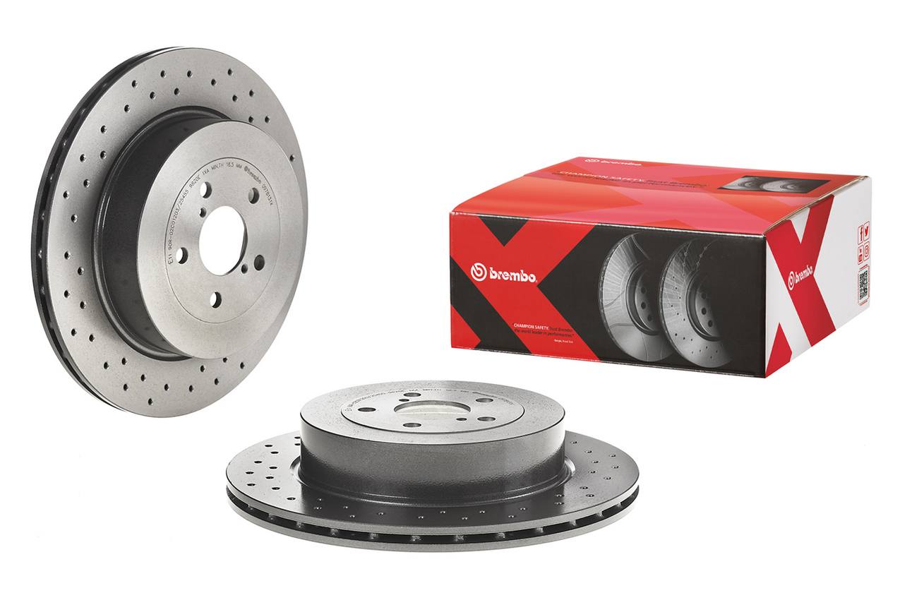 Subaru Disc Brake Pad and Rotor Kit - Rear (316mm) (Ceramic) (Xtra) Brembo