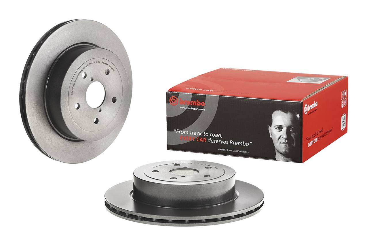 Subaru Disc Brake Pad and Rotor Kit - Rear (316mm) (Ceramic) Brembo