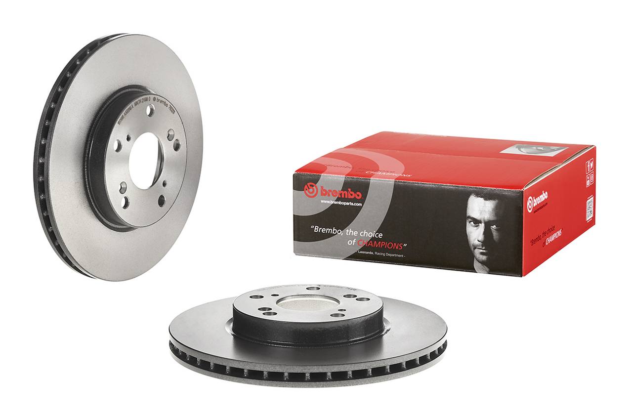 Honda Disc Brake Pad and Rotor Kit - Front (282mm) (Ceramic) Brembo