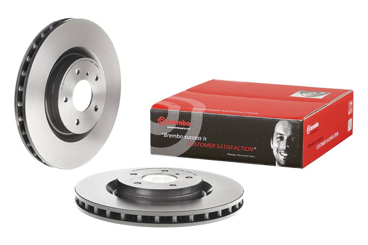 Nissan Disc Brake Pad and Rotor Kit - Front (324mm) (Ceramic) Brembo