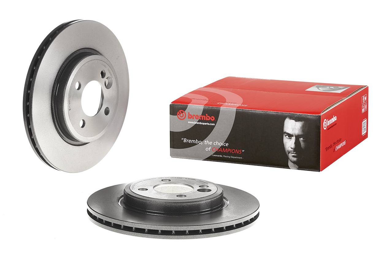 Mini Disc Brake Pad and Rotor Kit - Front (276mm) (Low-Met) Brembo