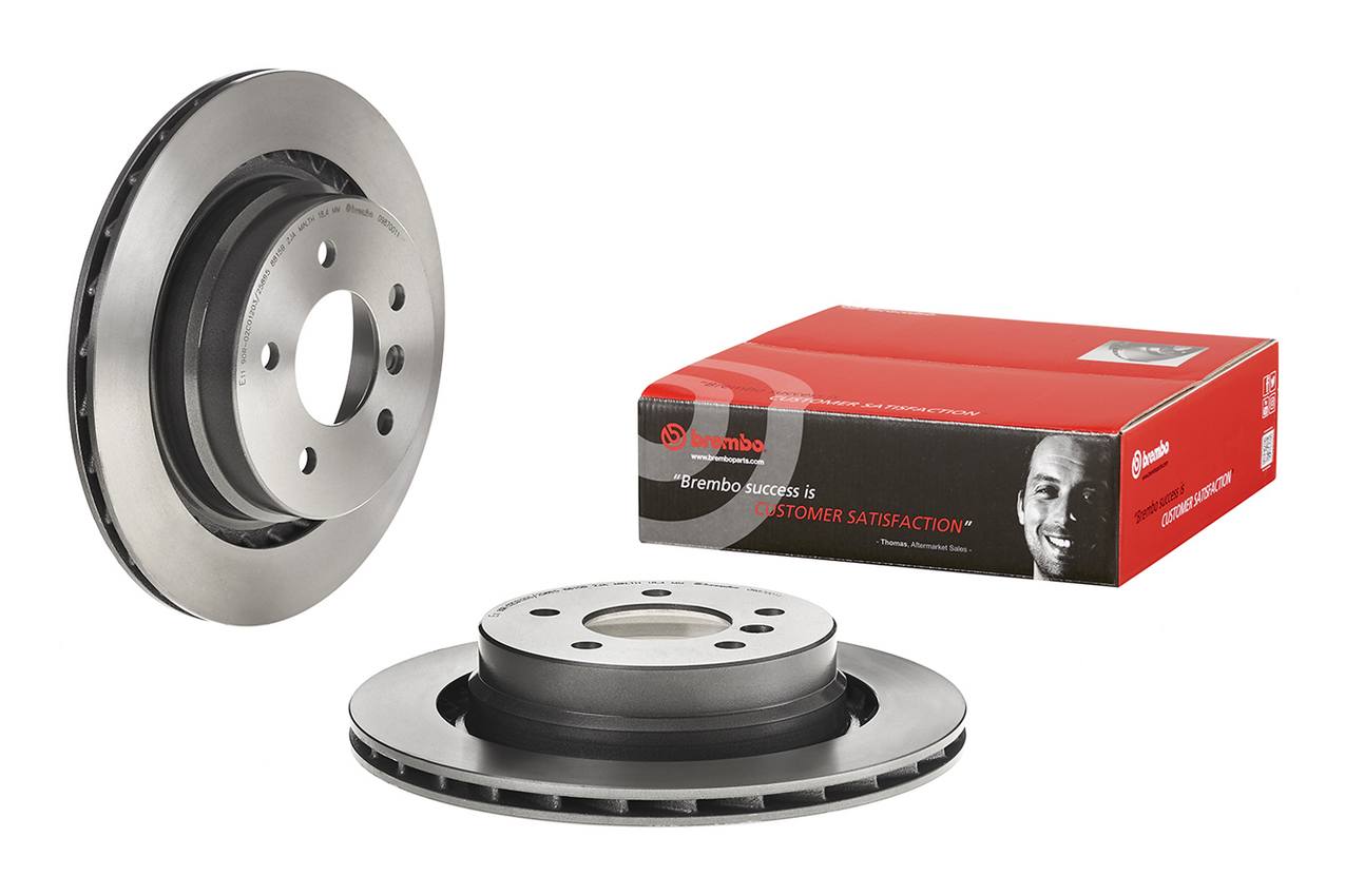 BMW Disc Brake Pad and Rotor Kit - Rear (312mm) (Low-Met) Brembo