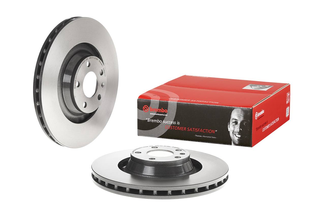 Audi Disc Brake Pad and Rotor Kit - Front (347mm) (Low-Met) Brembo