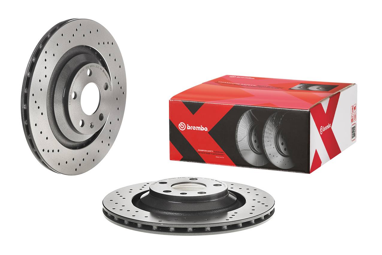 Audi Disc Brake Pad and Rotor Kit - Rear (330mm) (Low-Met) (Xtra) Brembo