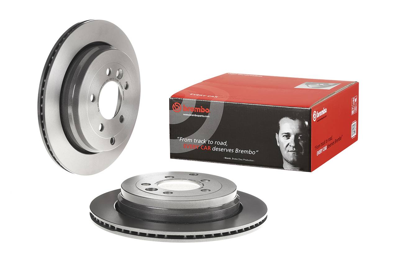 Land Rover Disc Brake Pad and Rotor Kit - Rear (325mm) (Ceramic) Brembo