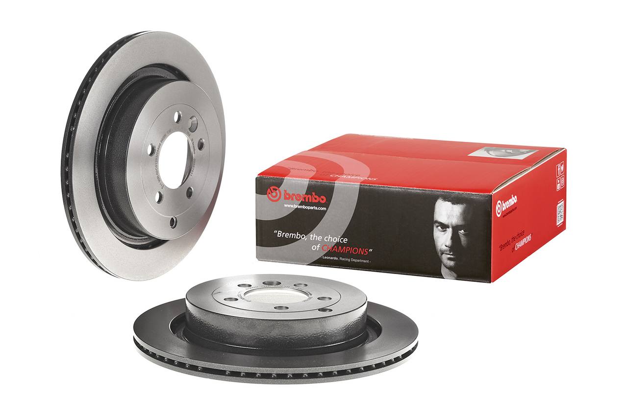 Land Rover Disc Brake Pad and Rotor Kit - Rear (350mm) (Ceramic) Brembo