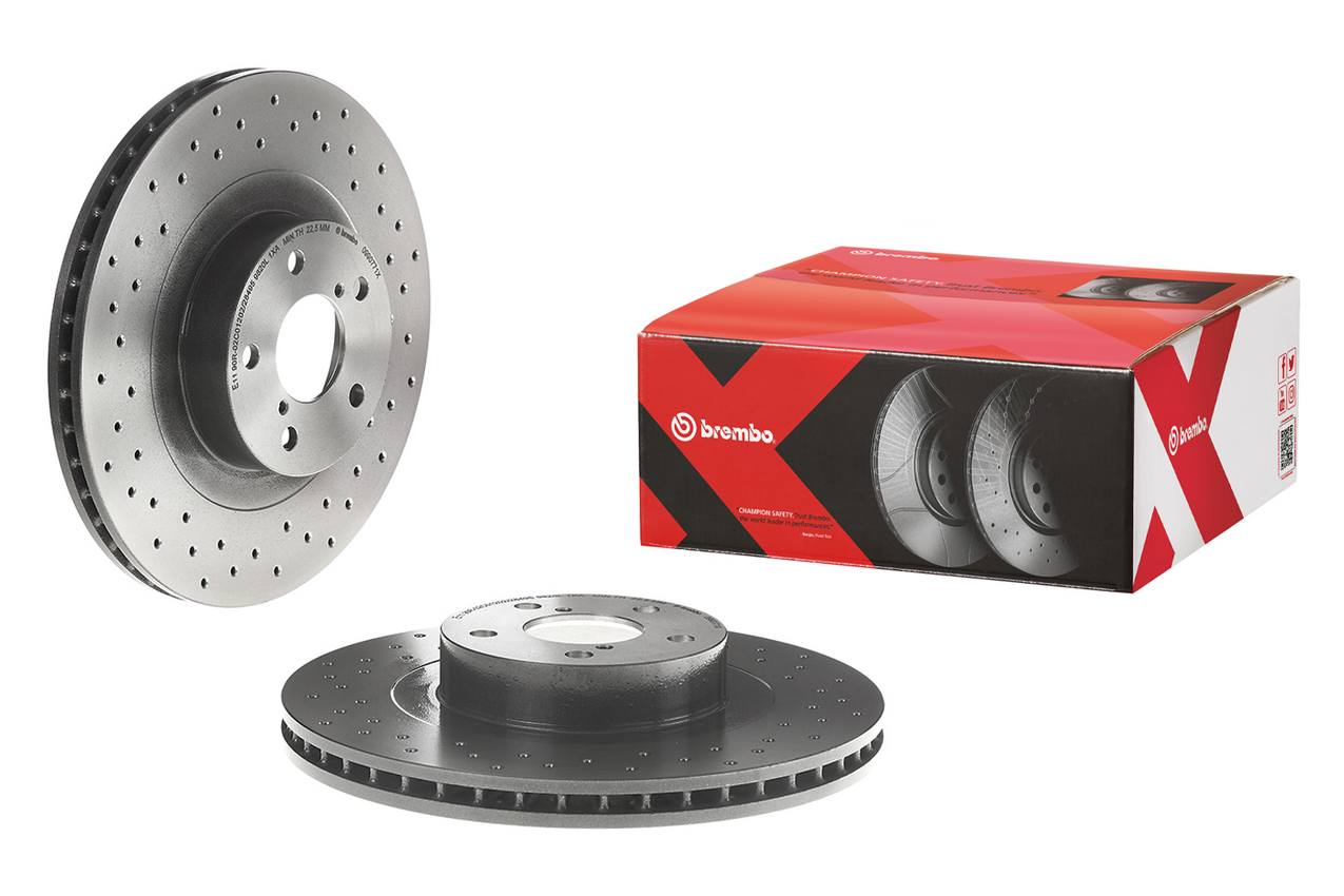 Subaru Disc Brake Pad and Rotor Kit - Front (293mm) (Ceramic) (Xtra) Brembo