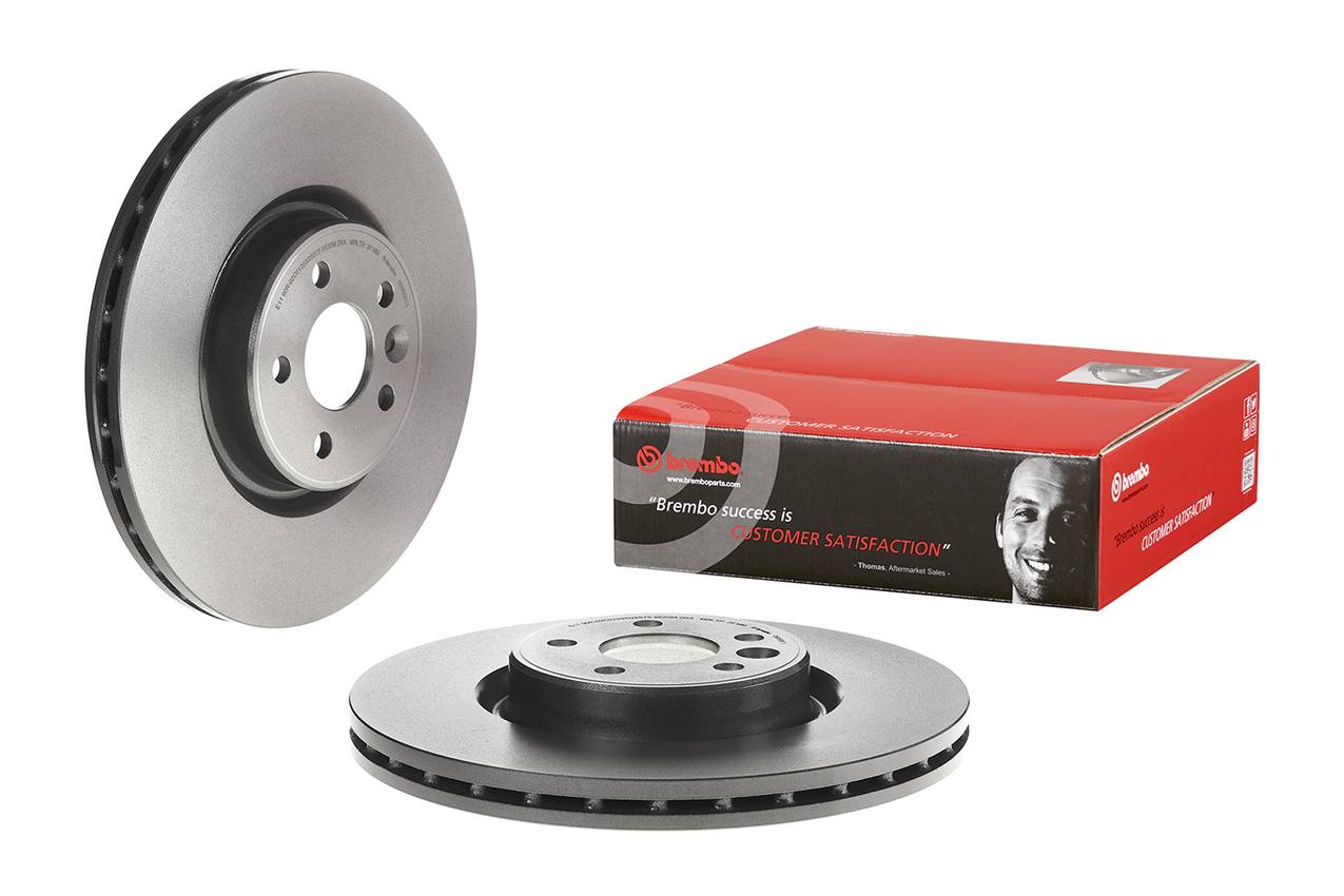 Volvo Disc Brake Pad and Rotor Kit - Front (336mm) (Ceramic) Brembo