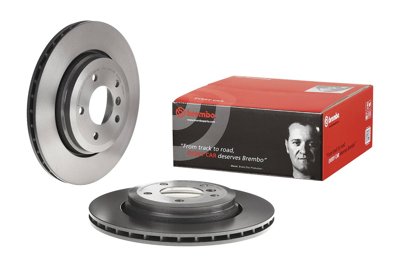 BMW Disc Brake Pad and Rotor Kit - Rear (320mm) (Low-Met) Brembo