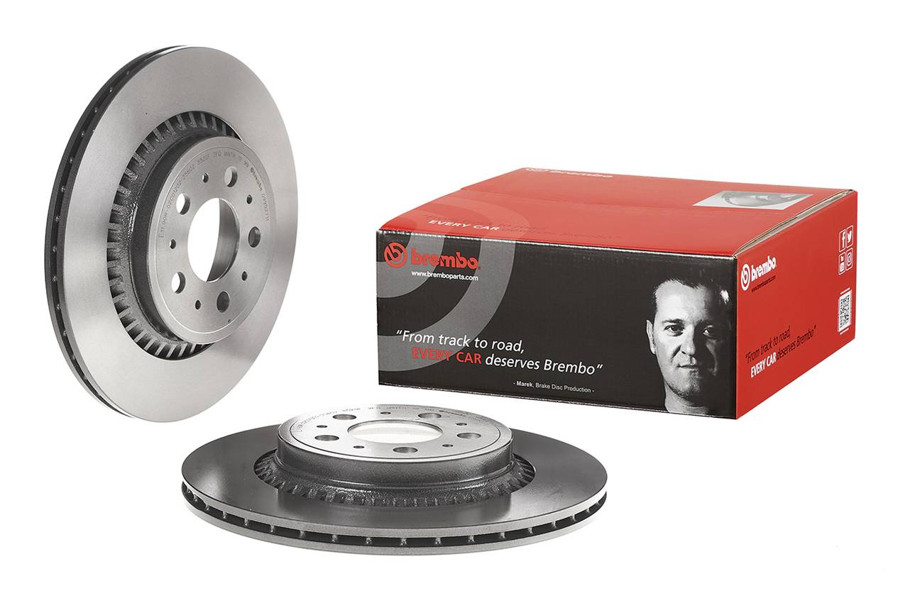 Volvo Disc Brake Rotor - Rear (308mm) 8624926 Brembo