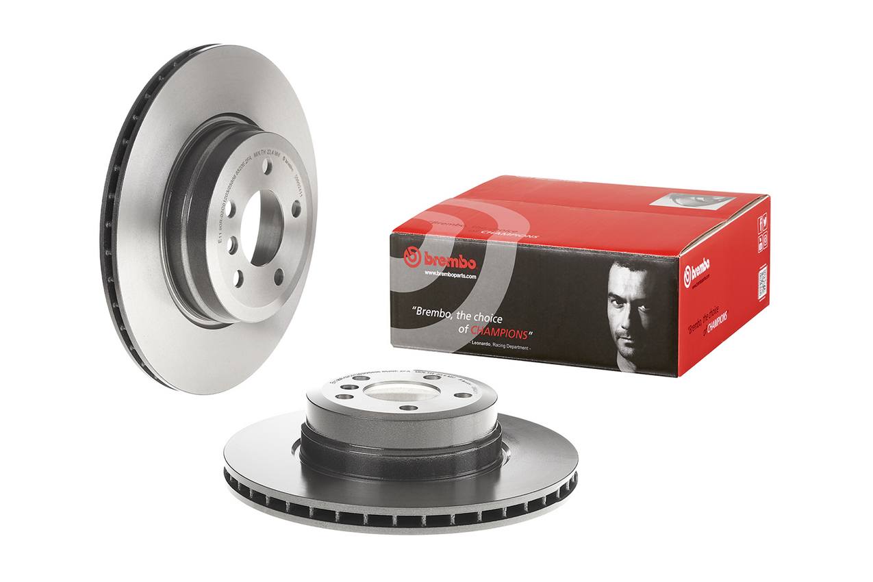 BMW Disc Brake Pad and Rotor Kit - Rear (345mm) (Low-Met) Brembo