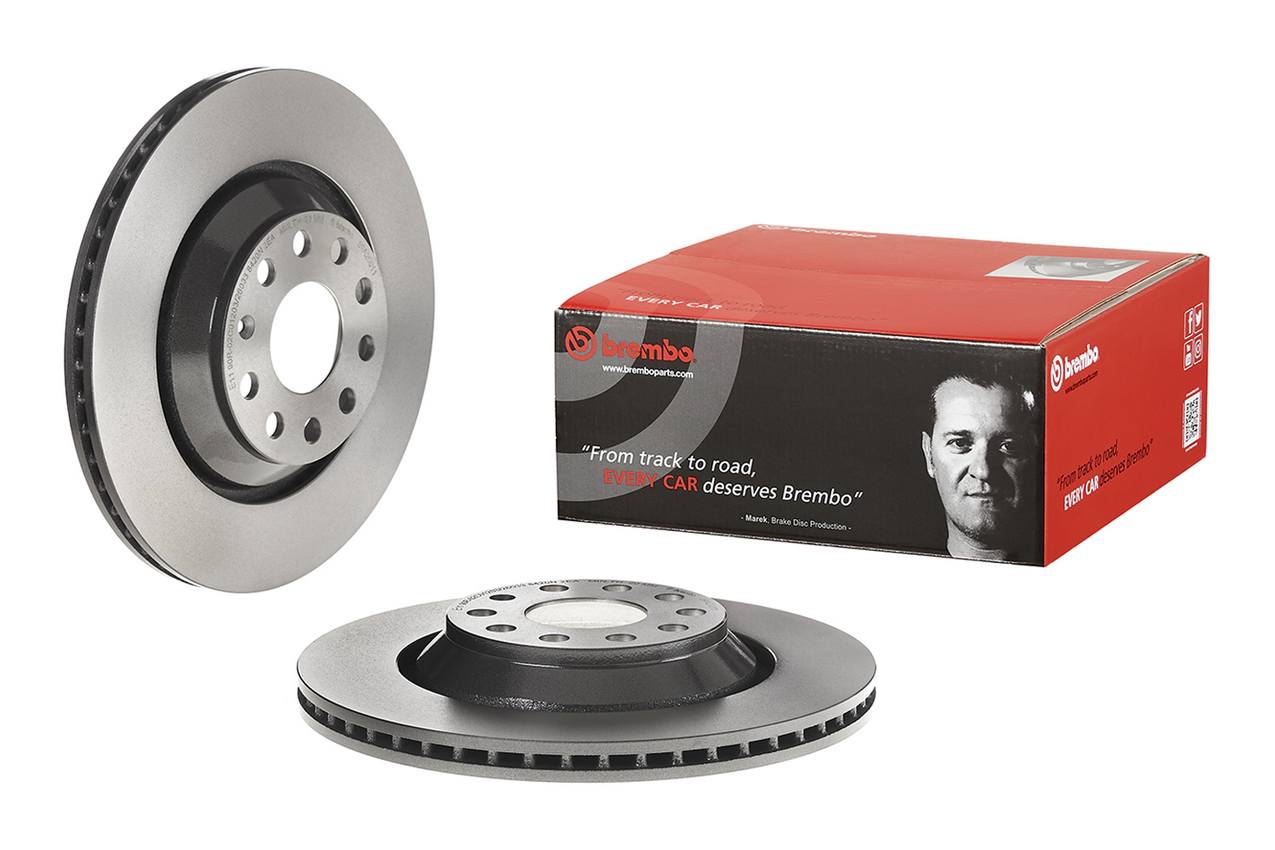 Volkswagen Disc Brake Pad and Rotor Kit - Rear (310mm) (Low-Met) Brembo