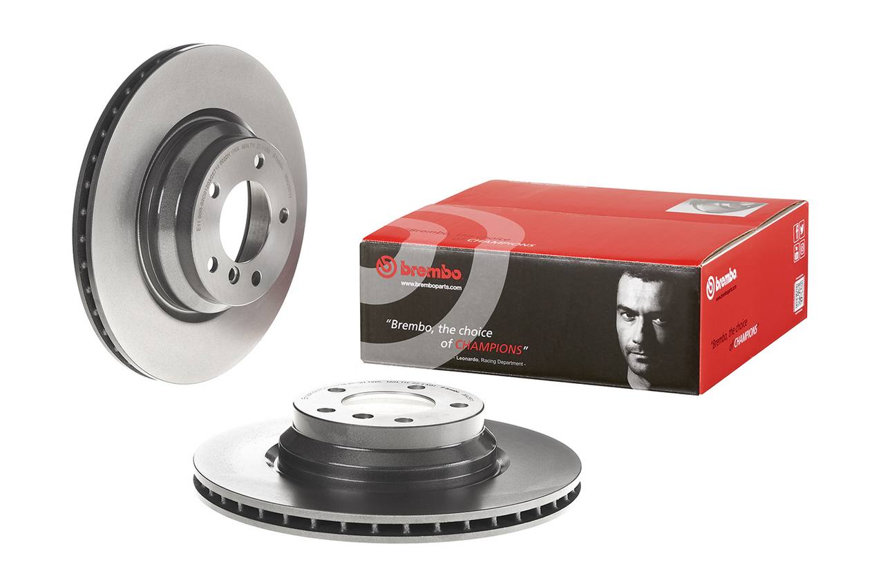 BMW Disc Brake Pad and Rotor Kit - Front (330mm) (Low-Met) Brembo