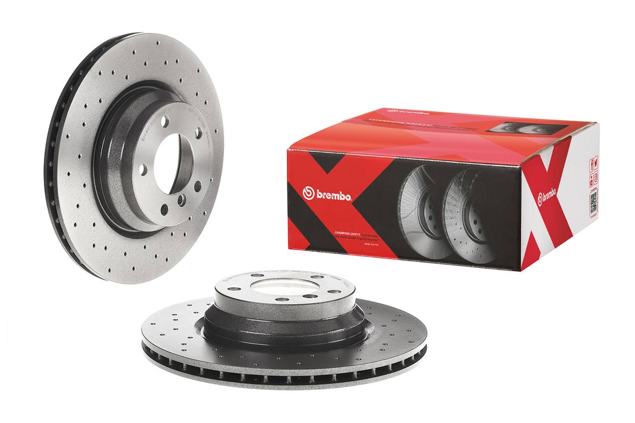 BMW Disc Brake Pad and Rotor Kit - Front (330mm) (Low-Met) (Xtra) Brembo