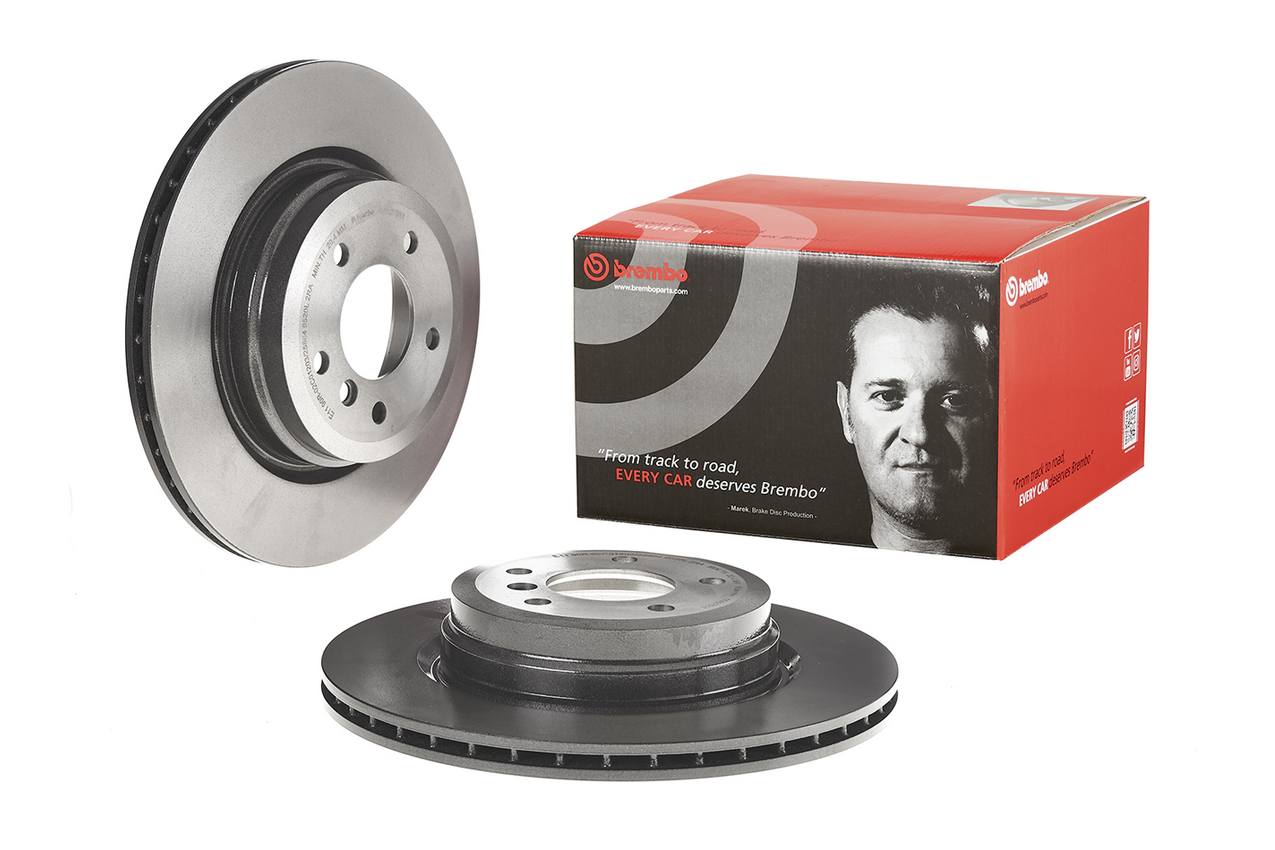 BMW Disc Brake Pad and Rotor Kit - Rear (336mm) (Ceramic) Brembo