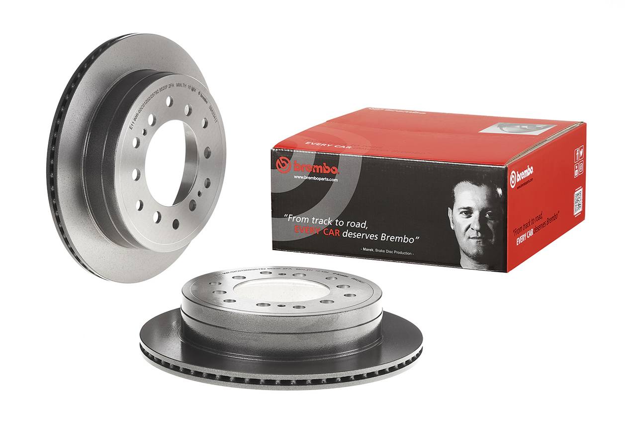 Toyota Lexus Disc Brake Pad and Rotor Kit - Rear (312mm) (Ceramic) Brembo