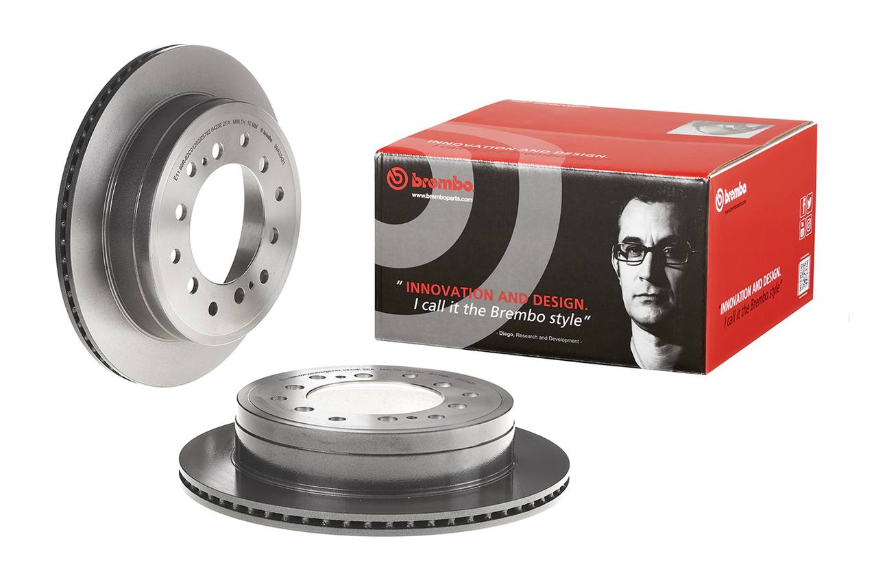 Toyota Lexus Disc Brake Pad and Rotor Kit - Rear (312mm) (Ceramic) Brembo