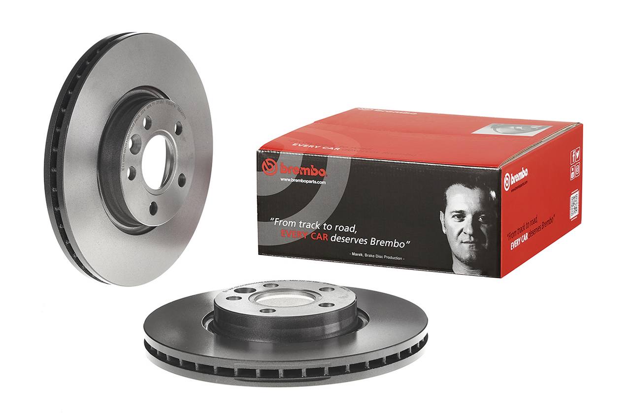 Land Rover Volvo Disc Brake Pad and Rotor Kit - Front (300mm) (Ceramic) Brembo