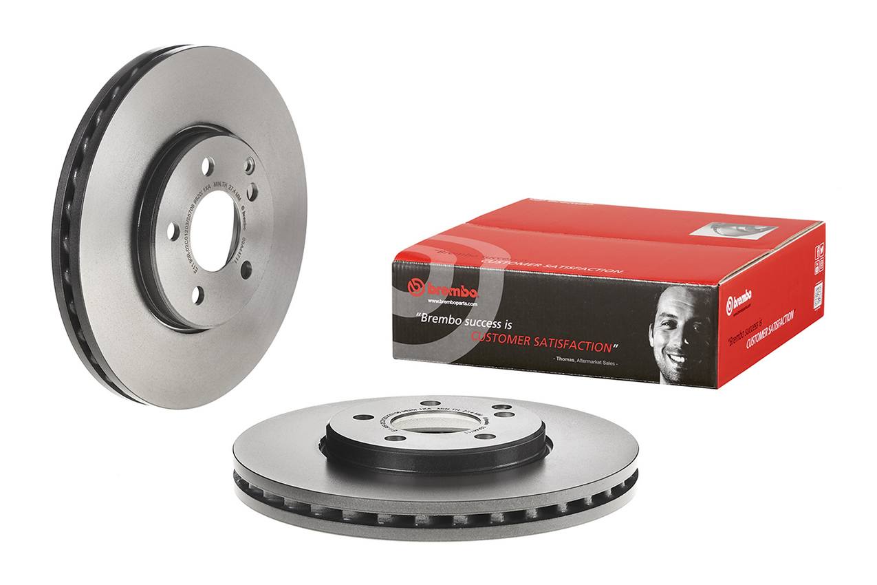 Mercedes Disc Brake Pad and Rotor Kit - Front (304mm) (Low-Met) Brembo