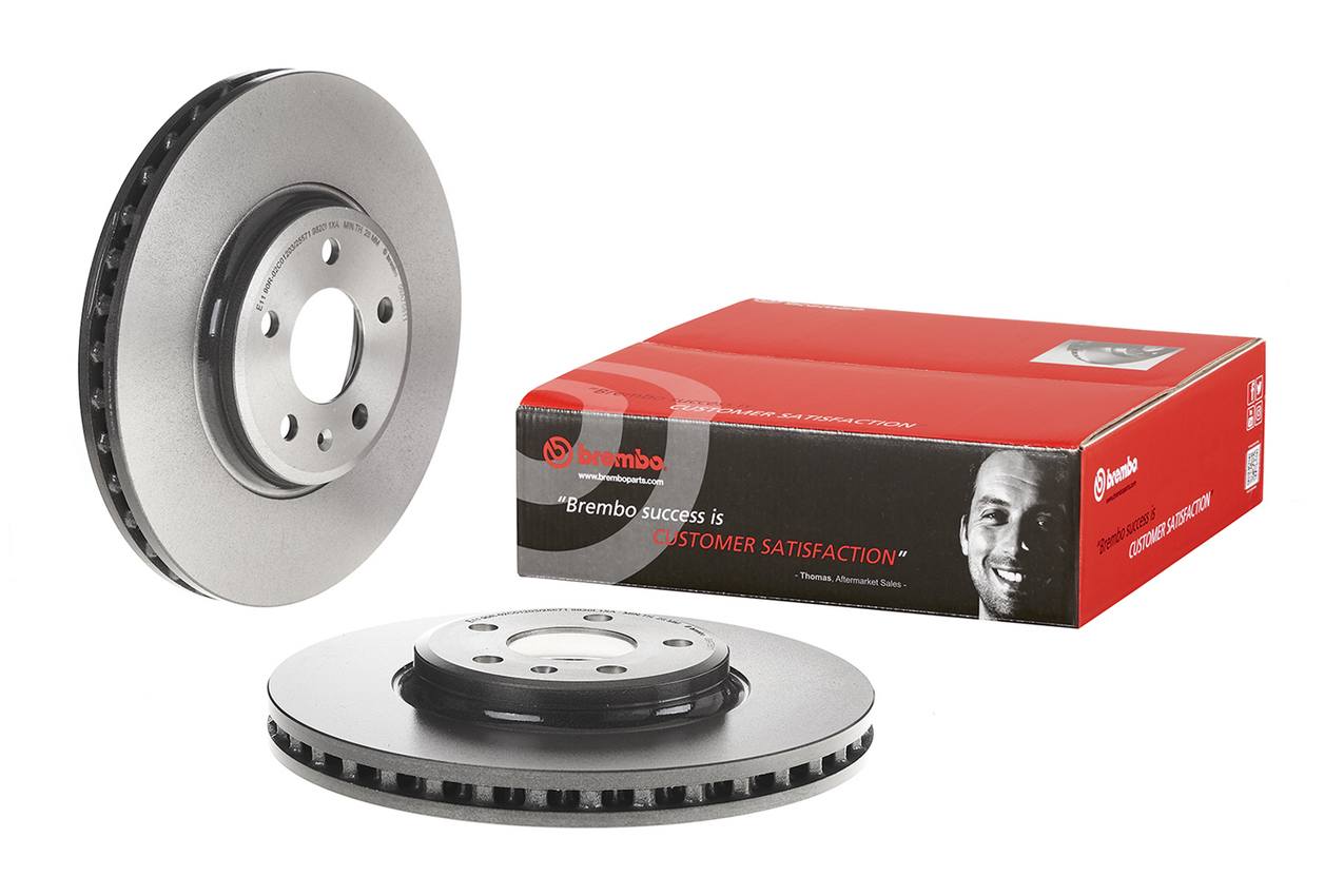 Audi Disc Brake Pad and Rotor Kit - Front (320mm) (Low-Met) Brembo