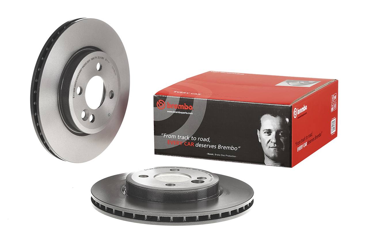 Mini Disc Brake Pad and Rotor Kit - Front (280mm) (Low-Met) Brembo