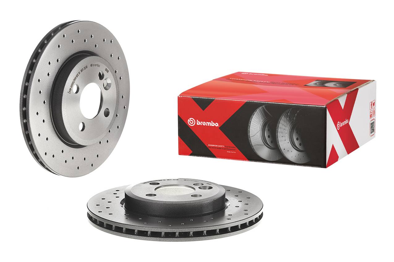 Mini Disc Brake Pad and Rotor Kit - Front (280mm) (Low-Met) (Xtra) Brembo