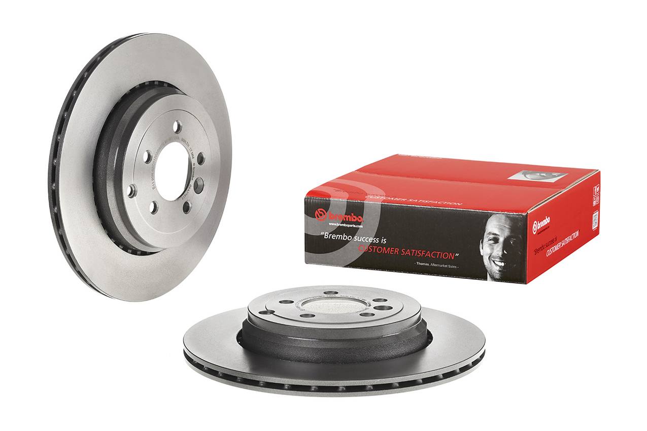 Land Rover Disc Brake Pad and Rotor Kit - Rear (365mm) (Low-Met) Brembo